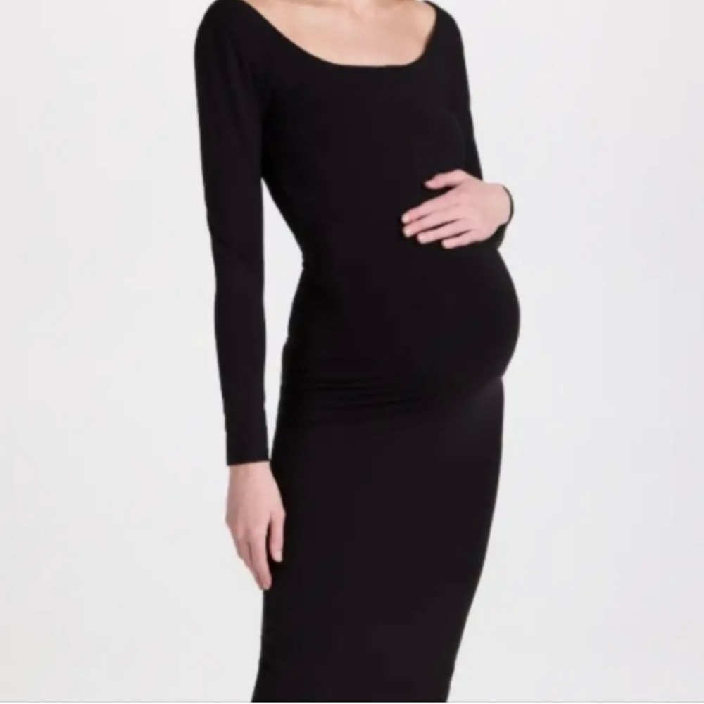HATCH Maternity The Longsleeve Black Body Dress